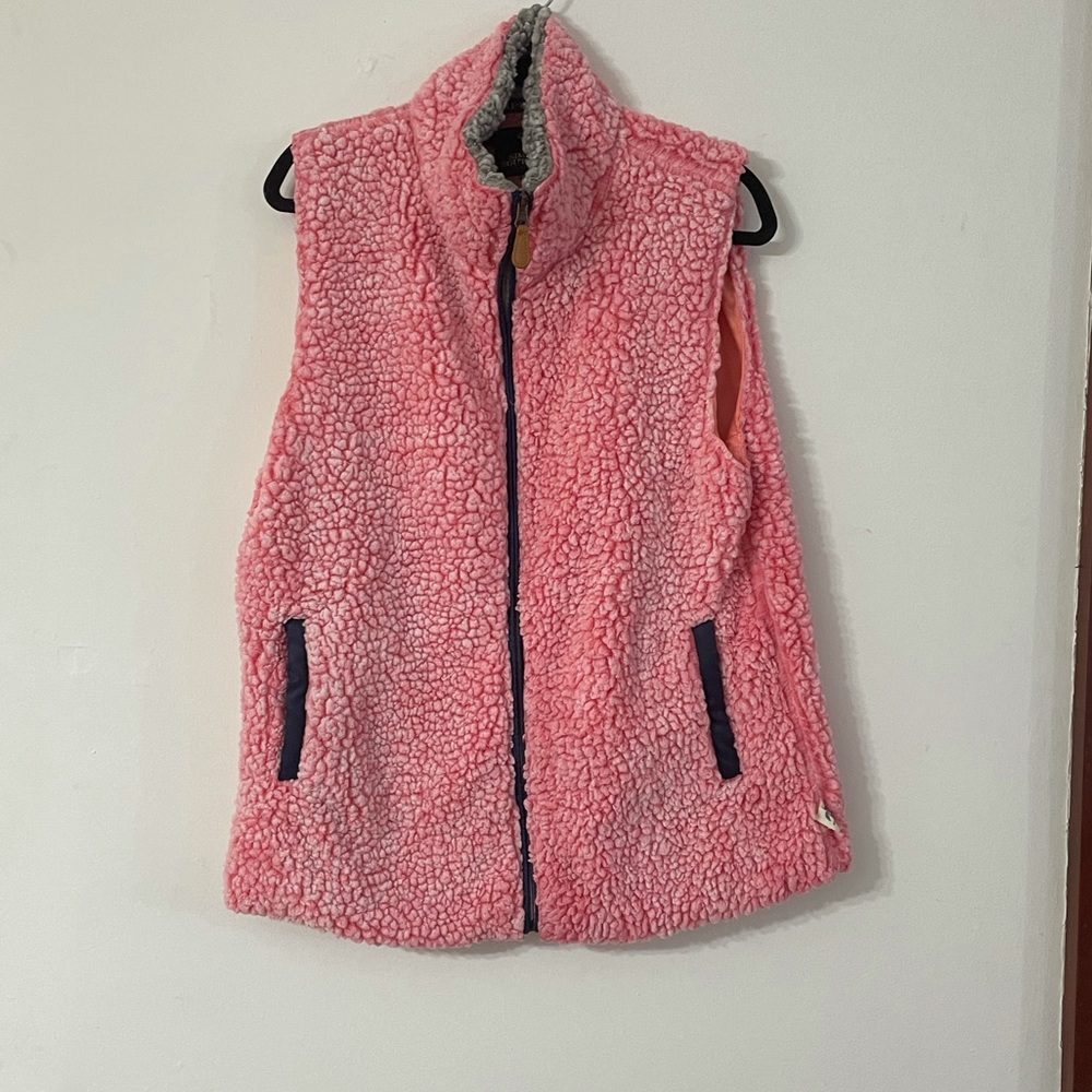 XL Pink Sherpa Vest